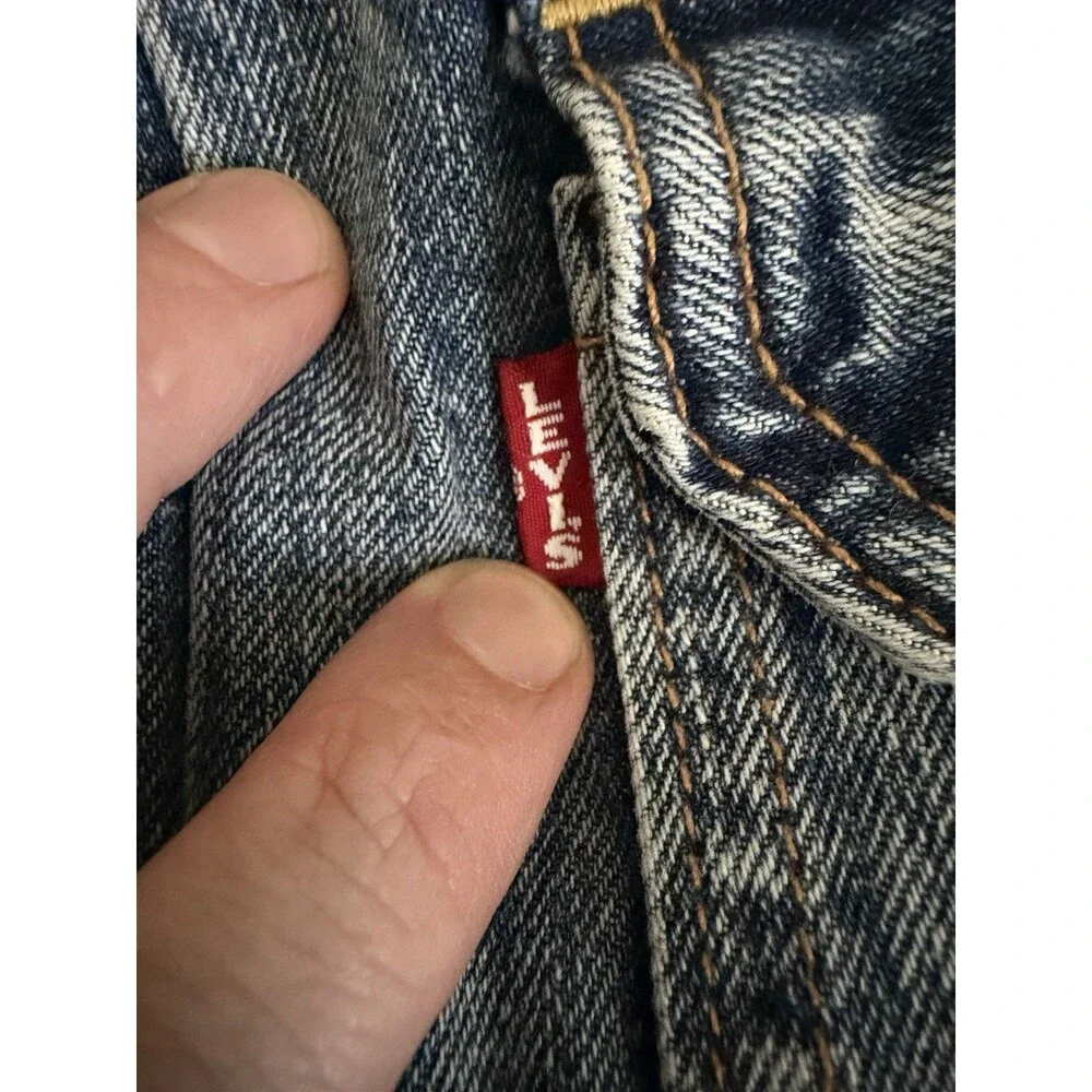 Levi’s Type II Selvedge Big E Trucker Jacket Large Blue Denim Relaxed NWT IREG